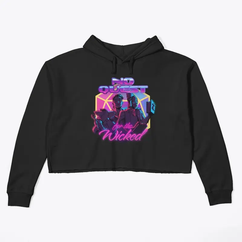 Classic No Quest Crop Top Hoodie